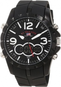 U.S. Polo Assn. Men's US9235 Black Analog Digital Strap Watch U.S. Polo Assn. Men's US9235 Black Analog Digital Strap Watch