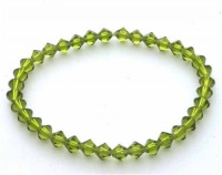 Olive Green Genuine Swarovski Crystal Bracelet