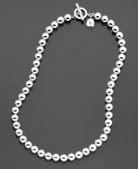 Classic, comfortable shining silvertone beads that will enhance any outfit. Necklace by Lauren Ralph Lauren. Approximate length: 16 inches. Classic, comfortable shining silvertone beads that will enhance any outfit. Necklace by Lauren Ralph Lauren. Approximate length: 16 inches.
