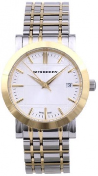 Burberry Men's BU1358 Silver/White Two tone Stainless steel Watch Burberry Men's BU1358 Silver/White Two tone Stainless steel Watch