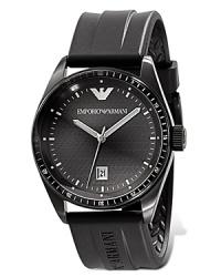 Simple, easy and ready for every day. The black watch with black dial and date function. Features include: hourly marker indices, sweep second hand and eagle logo Simple, easy and ready for every day. The black watch with black dial and date function. Features include: hourly marker indices, sweep second hand and eagle logo