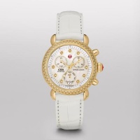 MICHELE Signature CSX-36 Diamond Gold, Diamond Dial White Alligator MICHELE Signature CSX-36 Diamond Gold, Diamond Dial White Alligator