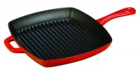 Lodge Color Square Grill Pan, Island Spice Red, 10 Lodge Color Square Grill Pan, Island Spice Red, 10