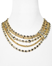 The more the merrier! You'll love the built in layers on this multi-chain MARC BY MARC JACOBS necklace with a sweet bow detail for a feminine flair. The more the merrier! You'll love the built in layers on this multi-chain MARC BY MARC JACOBS necklace with a sweet bow detail for a feminine flair.