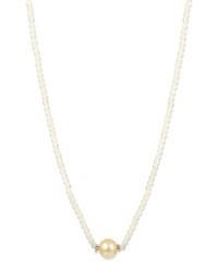 A sweet last-minute touch. This sophisticated sterling silver necklace combines pink cultured freshwater pearls (10-10-1/2 mm) with pretty rose quartz beads (18-3/8 ct. t.w.). Approximate length: 16 inches. A sweet last-minute touch. This sophisticated sterling silver necklace combines pink cultured freshwater pearls (10-10-1/2 mm) with pretty rose quartz beads (18-3/8 ct. t.w.). Approximate length: 16 inches.