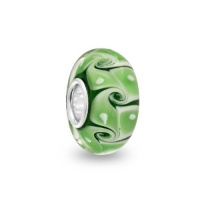 Bling Jewelry Green Swirl Sterling Silver Murano Glass Bead Troll Pandora Compatible Bling Jewelry Green Swirl Sterling Silver Murano Glass Bead Troll Pandora Compatible