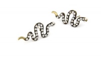 Vintage Rhinestone Snake Earrings Vintage Rhinestone Snake Earrings