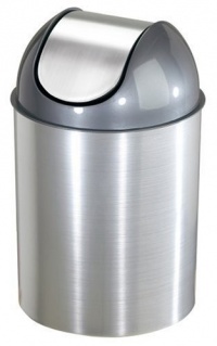 Umbra Mezzo Trash Can, Nickel Umbra Mezzo Trash Can, Nickel
