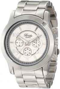 Breda Women's 2308-Silver Jordan Oversized Boyfriend Silver Watch Breda Women's 2308-Silver Jordan Oversized Boyfriend Silver Watch