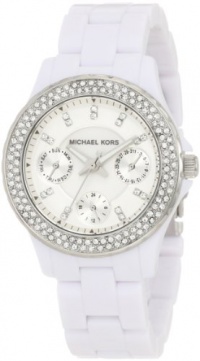 Michael Kors Quartz Acrylic Mini Madison Glitz White Dial Women's Watch MK5458 Michael Kors Quartz Acrylic Mini Madison Glitz White Dial Women's Watch MK5458