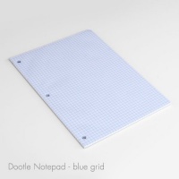 Grifiti Dootle Blue Grid Paper Notepad for Writing Notes, Drawing, Doodling Replacement 10 Pack Fits Dootle Notebook Cases for Apple iPads Grifiti Dootle Blue Grid Paper Notepad for Writing Notes, Drawing, Doodling Replacement 10 Pack Fits Dootle Notebook Cases for Apple iPads
