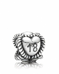 Commemorate a special celebration with a gleaming sterling silver birthday milestone charm from PANDORA. Commemorate a special celebration with a gleaming sterling silver birthday milestone charm from PANDORA.