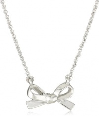 Kate Spade New York Skinny Mini Silver-Tone Bow Pendant Necklace Kate Spade New York Skinny Mini Silver-Tone Bow Pendant Necklace
