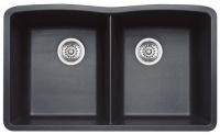 Blanco 511-702 Diamond Equal Double Bowl Kitchen Sink, Anthracite Finish Blanco 511-702 Diamond Equal Double Bowl Kitchen Sink, Anthracite Finish