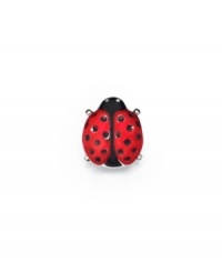 Let this adorable ladybug be your good luck charm, in sterling silver with brilliant red enamel wings. Donatella is a playful collection of charm bracelets and necklaces that can be personalized to suit your style! Available exclusively at Macy's. Let this adorable ladybug be your good luck charm, in sterling silver with brilliant red enamel wings. Donatella is a playful collection of charm bracelets and necklaces that can be personalized to suit your style! Available exclusively at Macy's.