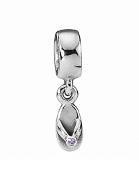 PANDORA's pretty flip flop charm puts you in a vacation state of mind. PANDORA's pretty flip flop charm puts you in a vacation state of mind.