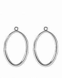 PANDORA's sterling silver hoop charms dangle gracefully from french wire or hoop earrings and combine easily with other pieces for a customized look. PANDORA's sterling silver hoop charms dangle gracefully from french wire or hoop earrings and combine easily with other pieces for a customized look.