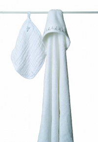 aden + anais Terry Hooded Towel and Muslin Washcloth Set, Water Baby aden + anais Terry Hooded Towel and Muslin Washcloth Set, Water Baby