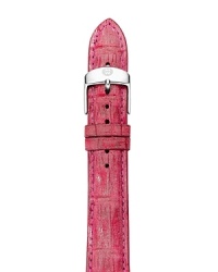 Bring on the bold with this alligator leather watch strap from Michele. It's the ultimate fashion upper for your ever-chic timepiece.