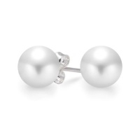 Bling Jewelry Tahitian Style Sea Shell White Pearl Ball Stud Earrings 12mm Bling Jewelry Tahitian Style Sea Shell White Pearl Ball Stud Earrings 12mm