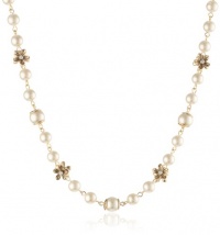 Anne Klein Baby's Breath Gold-Tone White Pearl Necklace, 16 Anne Klein Baby's Breath Gold-Tone White Pearl Necklace, 16
