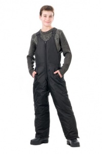 Mossi Black Size 8 Youth Snow Bib Mossi Black Size 8 Youth Snow Bib
