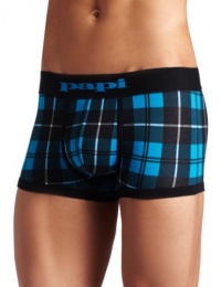 Papi Men's Scotties Plaid Brazilian Brief, Blue Rain, Medium Papi Men's Scotties Plaid Brazilian Brief, Blue Rain, Medium