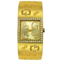 GUESS? Women's 96049L Gold-Tone Crystal Accented Watch GUESS? Women's 96049L Gold-Tone Crystal Accented Watch