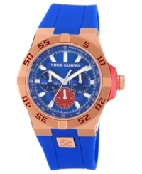 Head out for the weekend in style with this energetic watch from Vince Camuto. Head out for the weekend in style with this energetic watch from Vince Camuto.