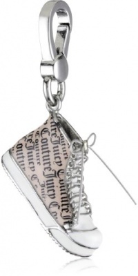 Juicy Couture Charms Silver-Tone High-Top Sneaker Charm Juicy Couture Charms Silver-Tone High-Top Sneaker Charm