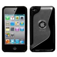 MYBAT Unique Transparent S Shape Protective Case for iPod touch 4G (Solid Black) MYBAT Unique Transparent S Shape Protective Case for iPod touch 4G (Solid Black)