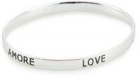 Carolee LUX Sterling Sentiments Love Non-hinged Bangle, 8.5 Carolee LUX Sterling Sentiments Love Non-hinged Bangle, 8.5