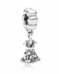 A flirty, feminine party dress charm fits the bill for a fashionista's PANDORA bracelet. A flirty, feminine party dress charm fits the bill for a fashionista's PANDORA bracelet.