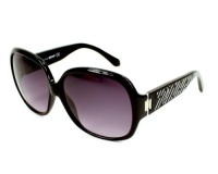 Just Cavalli JC342S/S 01B Black Oversized Round Sunglasses Just Cavalli JC342S/S 01B Black Oversized Round Sunglasses
