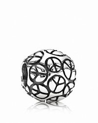 Give peace a chance - this sterling silver PANDORA charm conveys a kind message. Give peace a chance - this sterling silver PANDORA charm conveys a kind message.