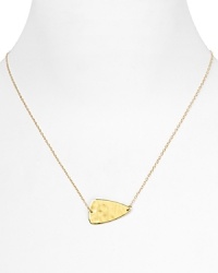 Going for the gold doesn't get more glamorous than with this simply styled 18-karat vermeil necklace from Gorjana, which features a hammered charm pendant. Going for the gold doesn't get more glamorous than with this simply styled 18-karat vermeil necklace from Gorjana, which features a hammered charm pendant.