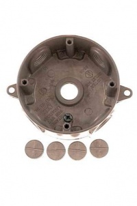 Hubbell Bell 5361-0 5-1/2-Inch Outlets 4-Inch Round Weatherproof Splice Box, Gray Hubbell Bell 5361-0 5-1/2-Inch Outlets 4-Inch Round Weatherproof Splice Box, Gray