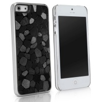 BoxWave LuxePave iPhone 5 Case - Hybrid Hard Plastic Mosaic Pattern Girly Case Cover with Shimmer Shiny Mosaic Design - Apple iPhone 5 Cases and Covers (Black Diamond) BoxWave LuxePave iPhone 5 Case - Hybrid Hard Plastic Mosaic Pattern Girly Case Cover with Shimmer Shiny Mosaic Design - Apple iPhone 5 Cases and Covers (Black Diamond)