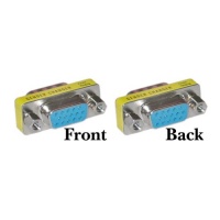HD15 (VGA) Female / HD15 (VGA) Female, VGA Mini Gender Changer (For PC) HD15 (VGA) Female / HD15 (VGA) Female, VGA Mini Gender Changer (For PC)