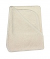 American Baby Company 100% Organic Cotton Terry Hooded Towel Set, Ecru