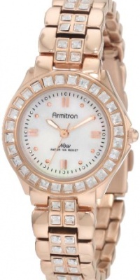 Armitron Women's 753689MPRG NOW Swarovski Crystal Accented Rose-gold-Tone Dress Watch Armitron Women's 753689MPRG NOW Swarovski Crystal Accented Rose-gold-Tone Dress Watch