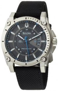 Bulova Men's 96B132 Precisionist Champlain Charcoal Dial Black Strap Watch Bulova Men's 96B132 Precisionist Champlain Charcoal Dial Black Strap Watch
