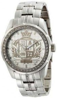 Marc Ecko Men's E12596G1 The Utmost 3-Hand Silver Bracelet with Stone Watch Marc Ecko Men's E12596G1 The Utmost 3-Hand Silver Bracelet with Stone Watch