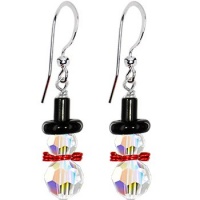 Handcrafted Snowman Earrings MADE WITH SWAROVSKI ELEMENTS Handcrafted Snowman Earrings MADE WITH SWAROVSKI ELEMENTS