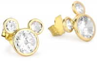 Disney Mickey Girl's 14k Cubic Zirconia Stud Earrings Disney Mickey Girl's 14k Cubic Zirconia Stud Earrings