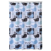 Allure Home Creations Whale Watch Printed on Poly Duck Shower Curtain Allure Home Creations Whale Watch Printed on Poly Duck Shower Curtain