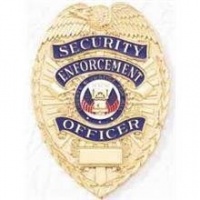 Blackinton Security Enforcement Officer Gold Shield Badge Blackinton Security Enforcement Officer Gold Shield Badge