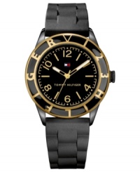 A durable sport watch with added style and flair, by Tommy Hilfiger. A durable sport watch with added style and flair, by Tommy Hilfiger.