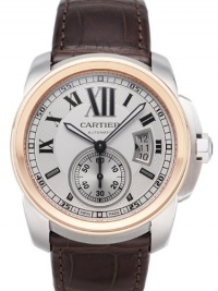 Cartier Calibre De Cartier Silver Dial Mechanical Wind Mens Watch W7100039 Cartier Calibre De Cartier Silver Dial Mechanical Wind Mens Watch W7100039