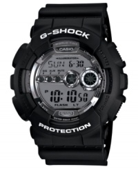 With an extra-large design, this digital watch from G-Shock grabs attention in a big way. With an extra-large design, this digital watch from G-Shock grabs attention in a big way.